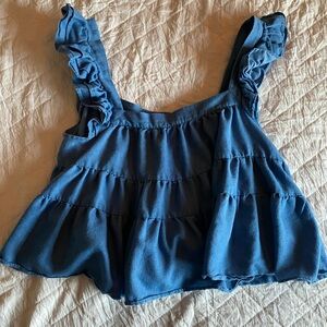 Women’s Blue Going Out Top